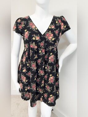 Denim & Supply Ralph Lauren Floral Babydoll Dress Size L Boho Cottagecore